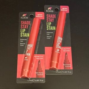 Kokie Shade Stay Lip Stain - Wildflower Red set of 2